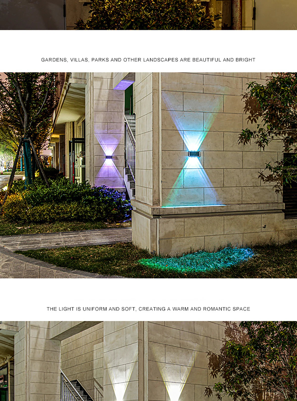 Motion Sensor Solar Wall Light