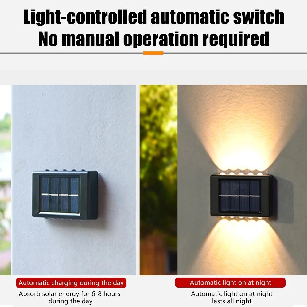 Motion Sensor Solar Wall Light