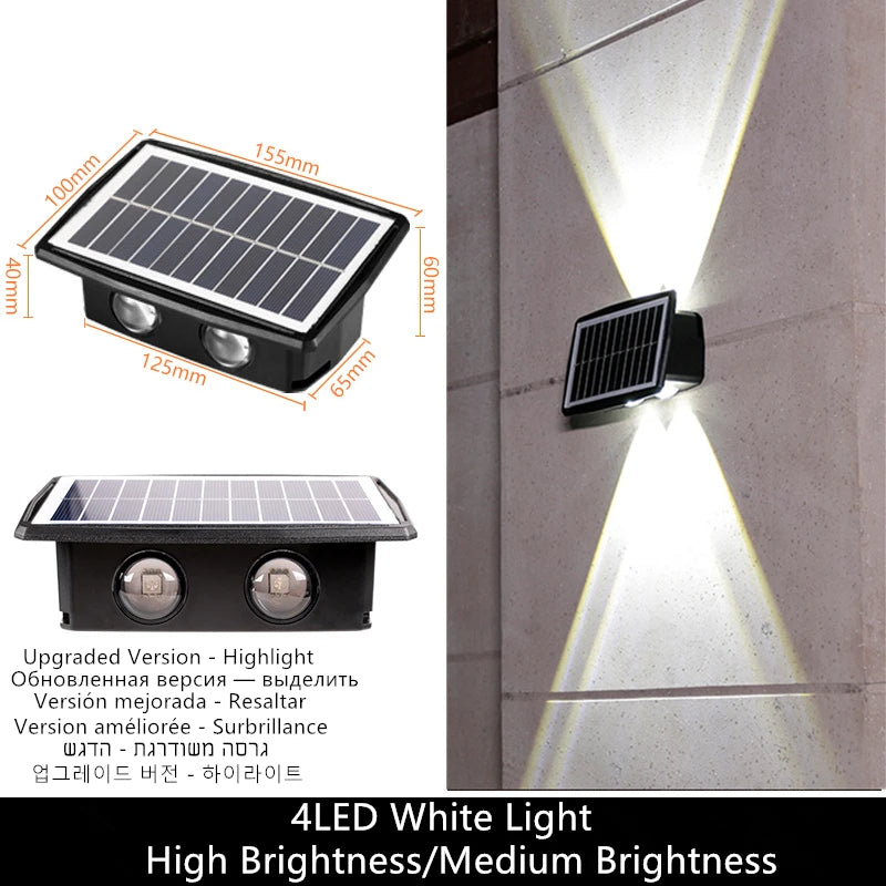 Motion Sensor Solar Wall Light