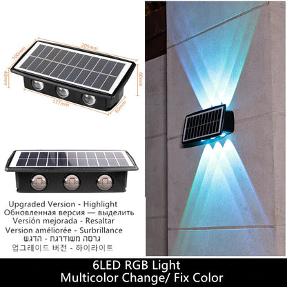 Motion Sensor Solar Wall Light