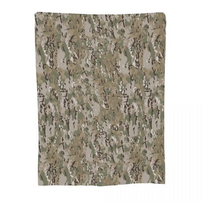 Multicam Velvet Camouflage Throw Blanket