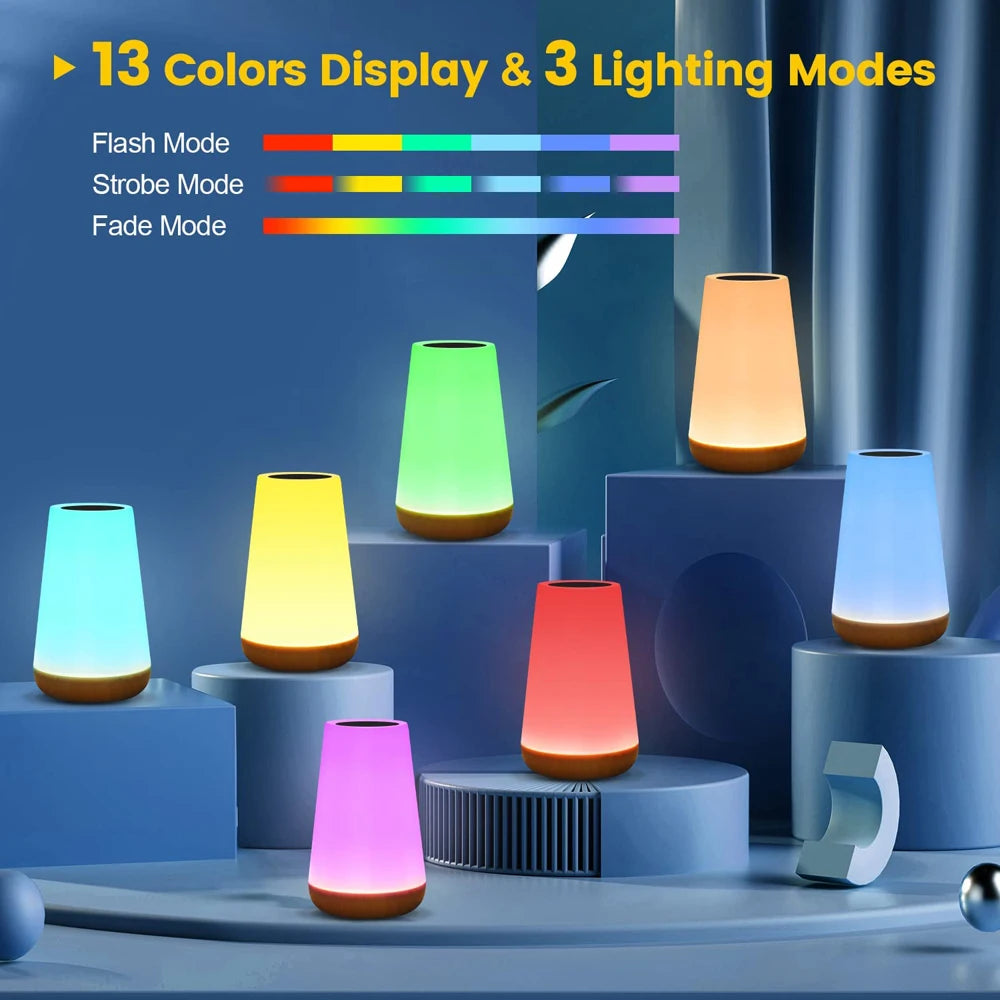 Multicolour LED Touch Dimmable Lamp