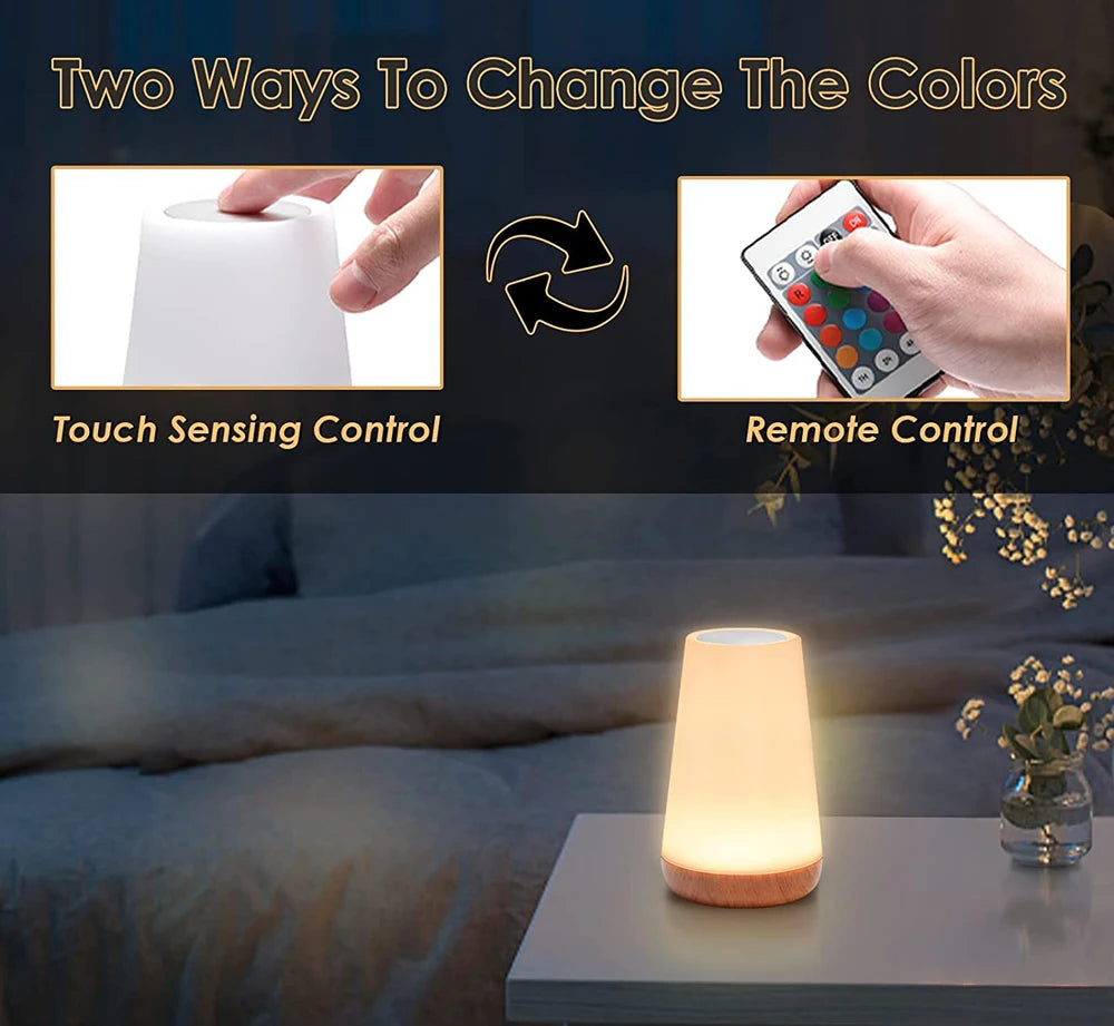 Multicolour LED Touch Dimmable Lamp