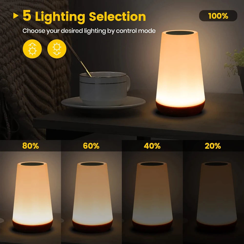 Multicolour LED Touch Dimmable Lamp