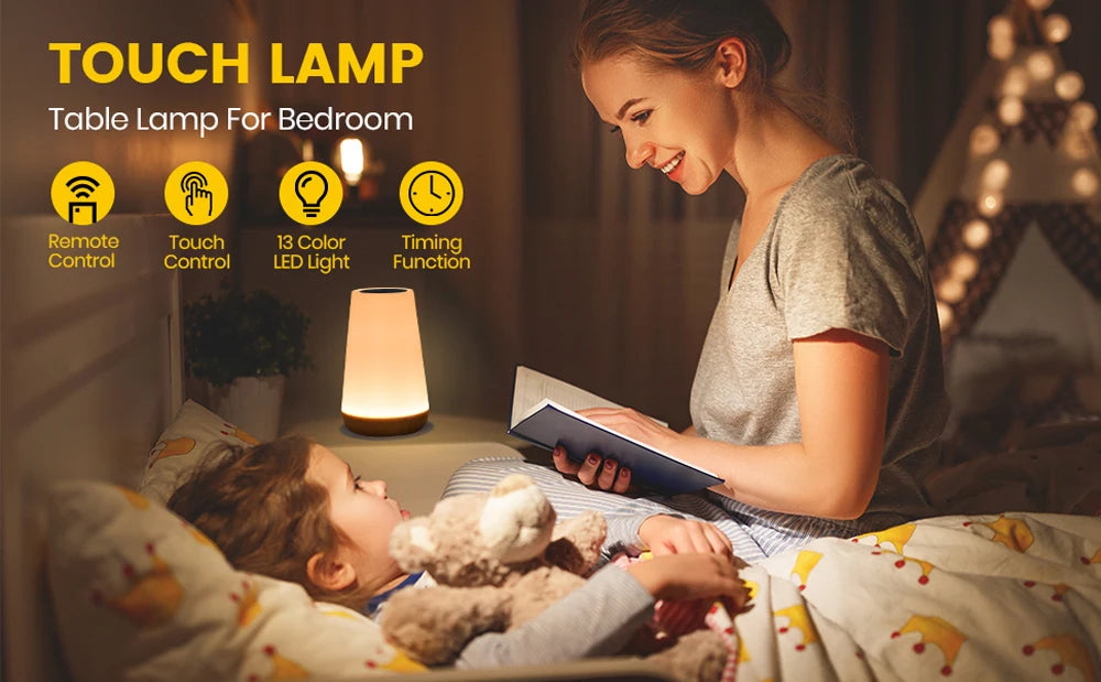 Multicolour LED Touch Dimmable Lamp