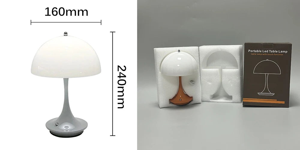 Mushroom Rechargeable LED Table Lamp