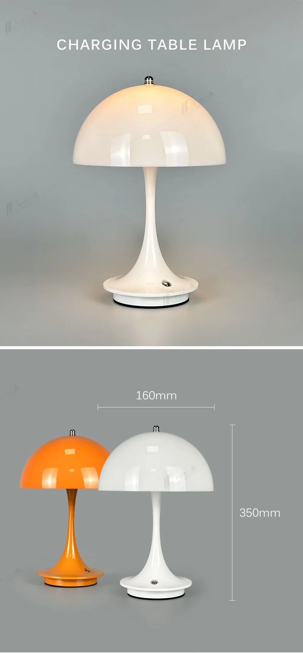 Mushroom Rechargeable LED Table Lamp