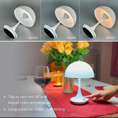 Mushroom Rechargeable LED Table Lamp