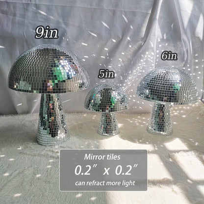 Mushroom Shaped Mirror Disco Ball for Parties & Weddings