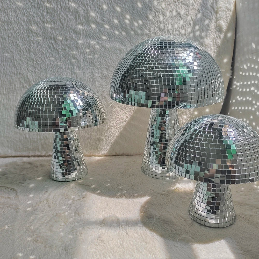 Mushroom Shaped Mirror Disco Ball for Parties & Weddings