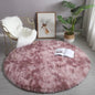 NATURAL KISS White Plush Round Rug