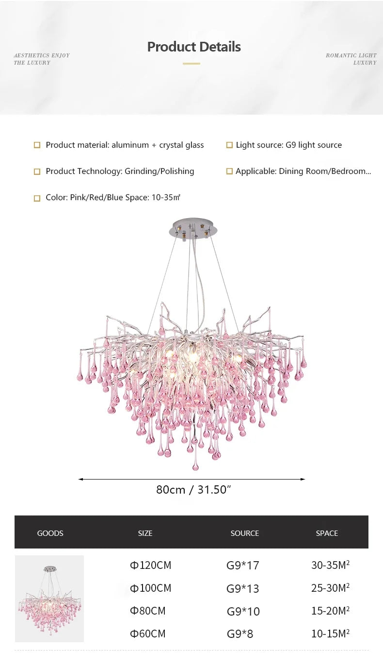 NORMICHY Colourful Crystal Chandelier