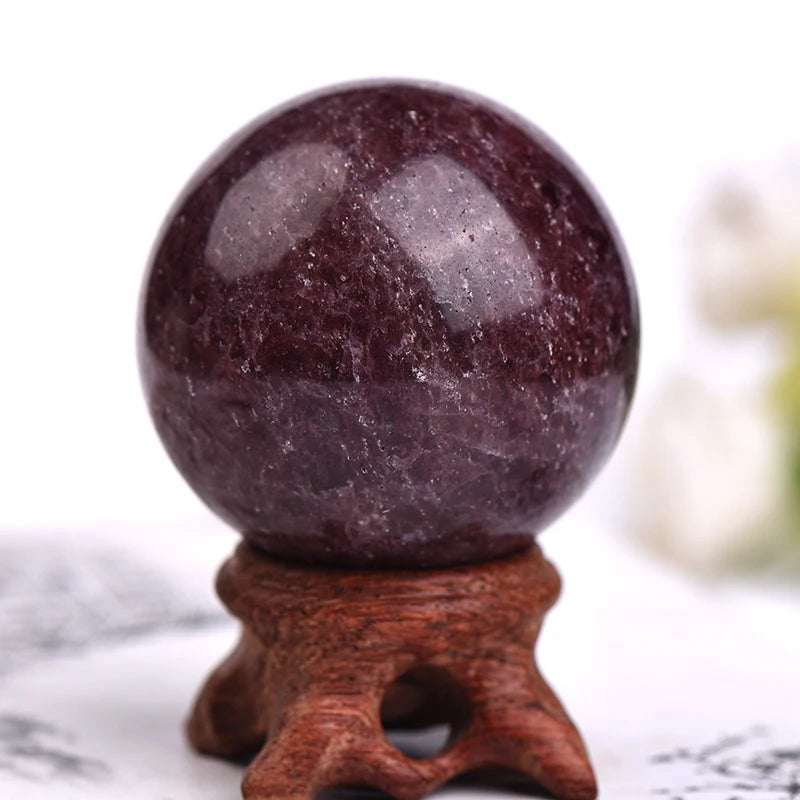 Natural Amethyst Healing Massage Globe