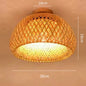 Natural Bamboo Hand-Knitted Ceiling Light