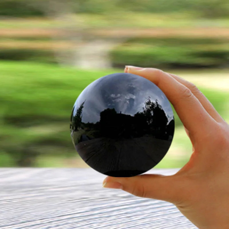 Natural Black Obsidian Healing Sphere