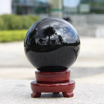 Natural Black Obsidian Healing Sphere