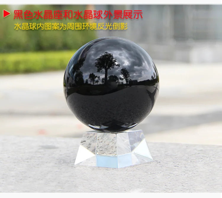 Natural Black Obsidian Healing Sphere