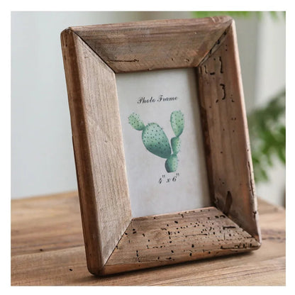 Natural Brown Pine Rustic Photo Frame