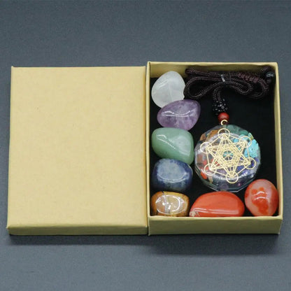 Natural Crystal Chakra Healing Set