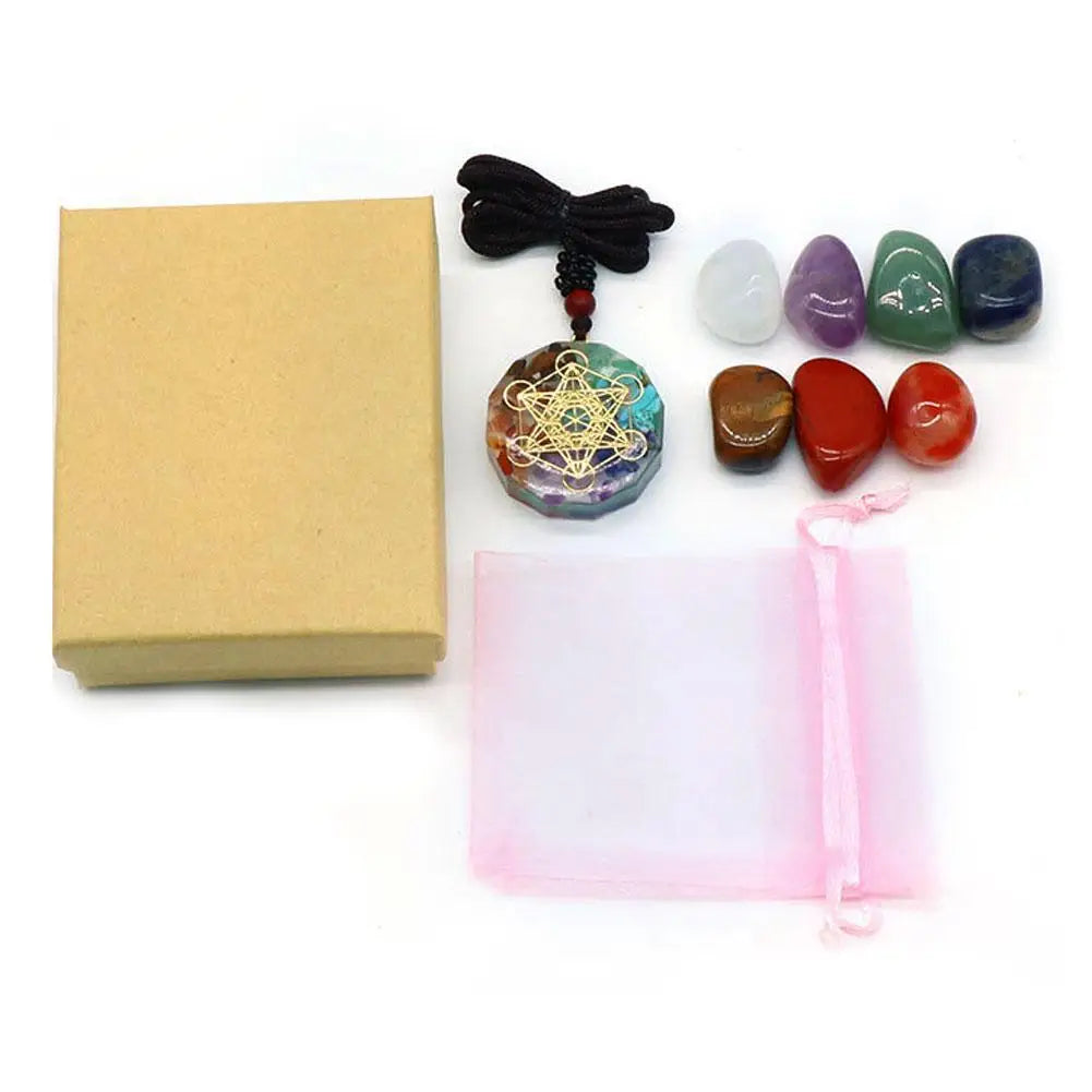 Natural Crystal Chakra Healing Set