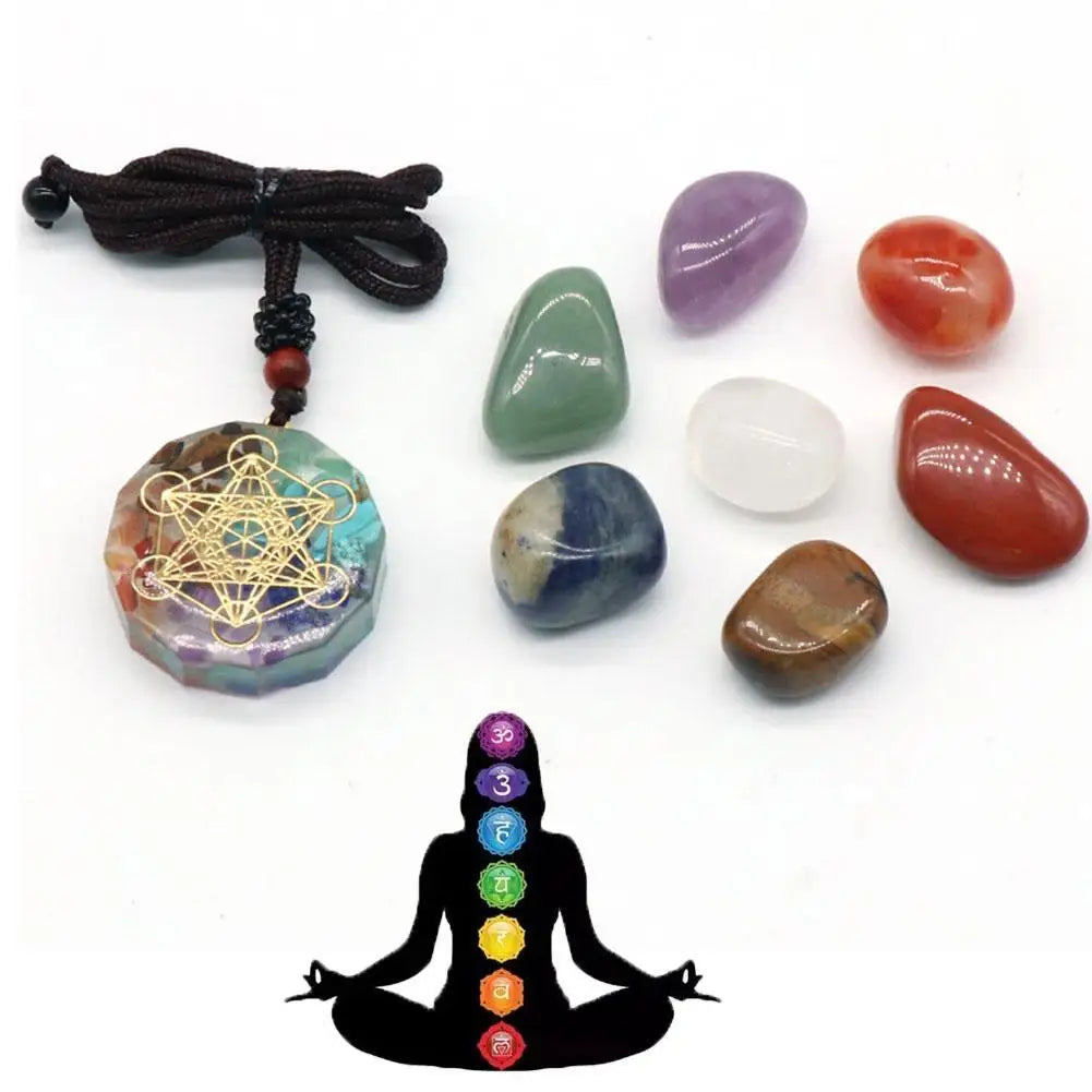 Natural Crystal Chakra Healing Set