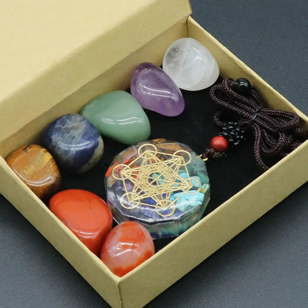 Natural Crystal Chakra Healing Set