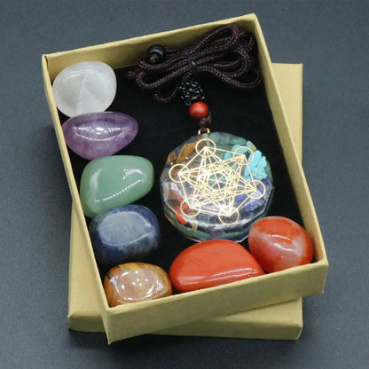 Natural Crystal Chakra Healing Set