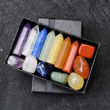 Natural Gemstone Chakra Healing Set