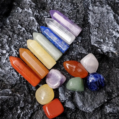 Natural Gemstone Chakra Healing Set