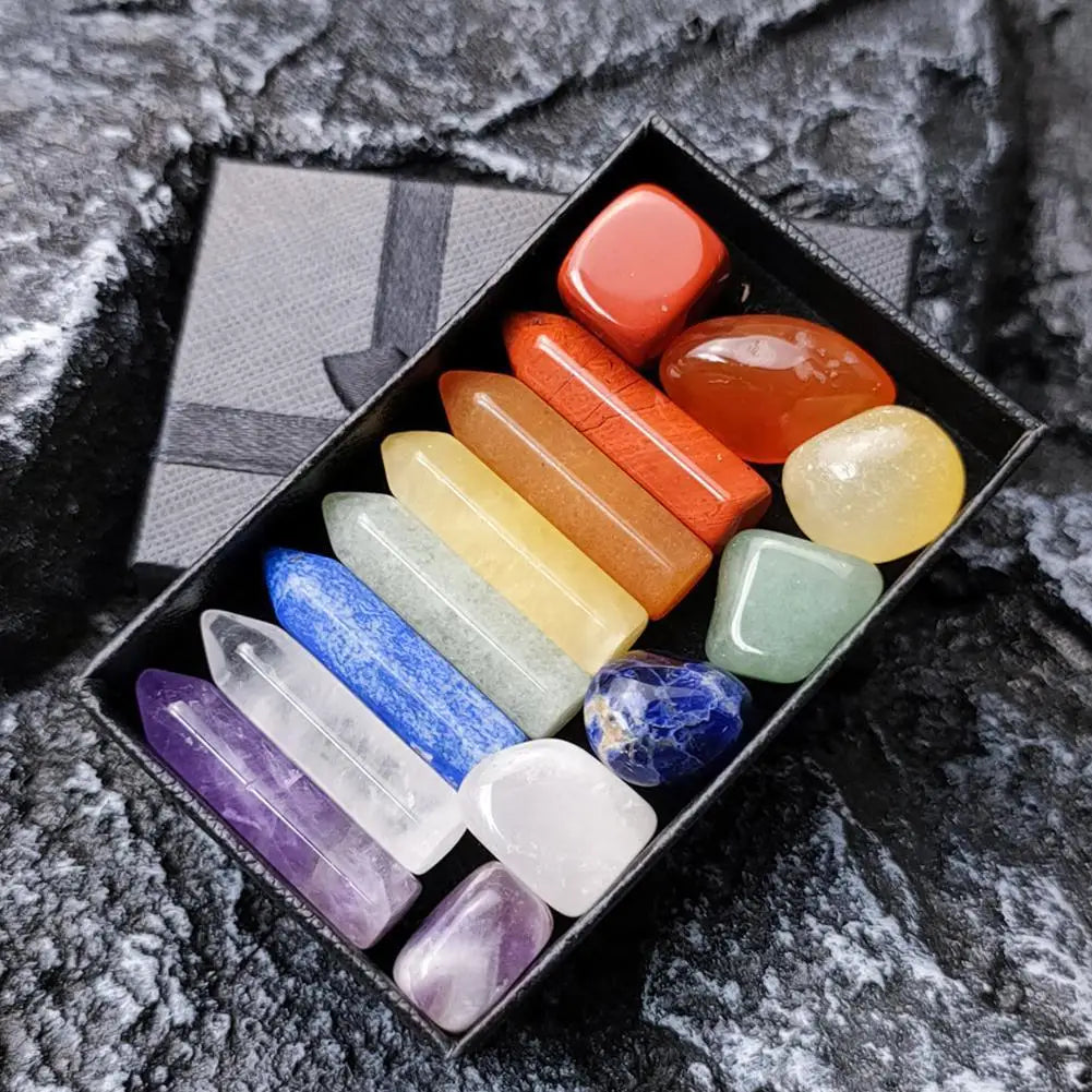 Natural Gemstone Chakra Healing Set