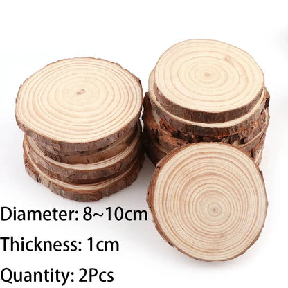 Natural Pine Unfinished Wood Slices