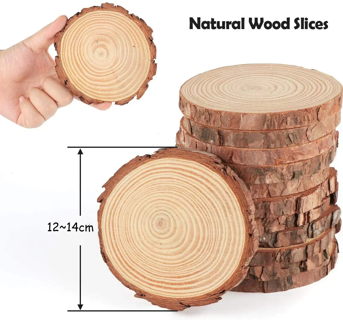 Natural Pine Unfinished Wood Slices