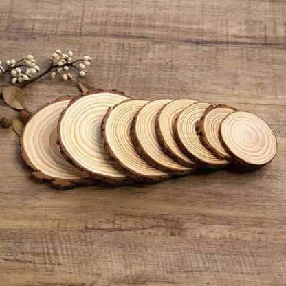 Natural Pine Unfinished Wood Slices