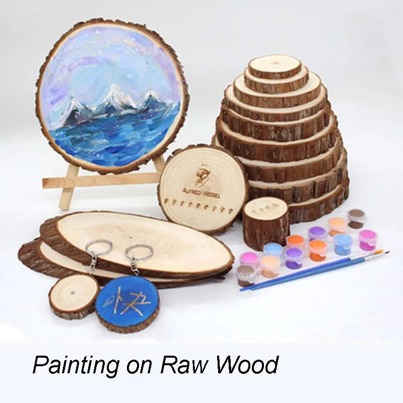 Natural Pine Unfinished Wood Slices