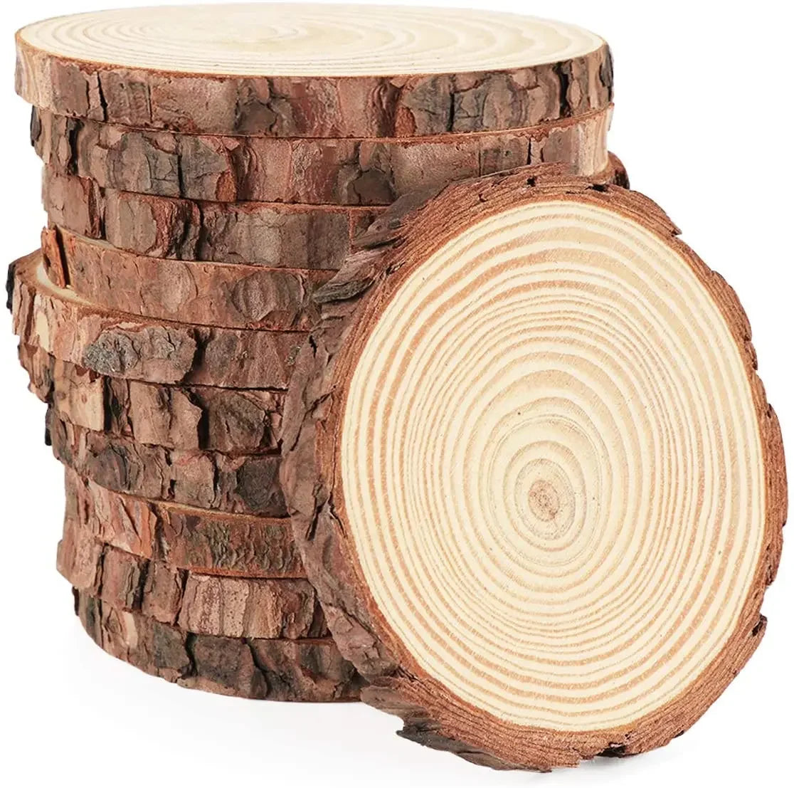 Natural Pine Unfinished Wood Slices