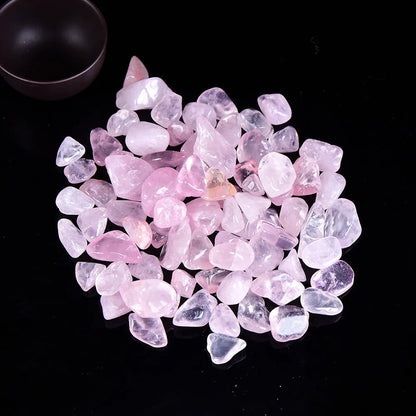 Natural Rose Quartz Crystal Stones