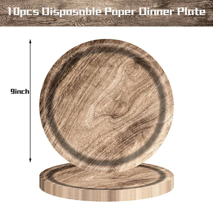 Natural Wood Grain Table Decor