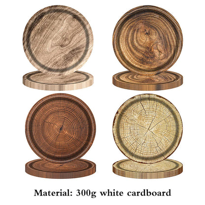 Natural Wood Grain Table Decor