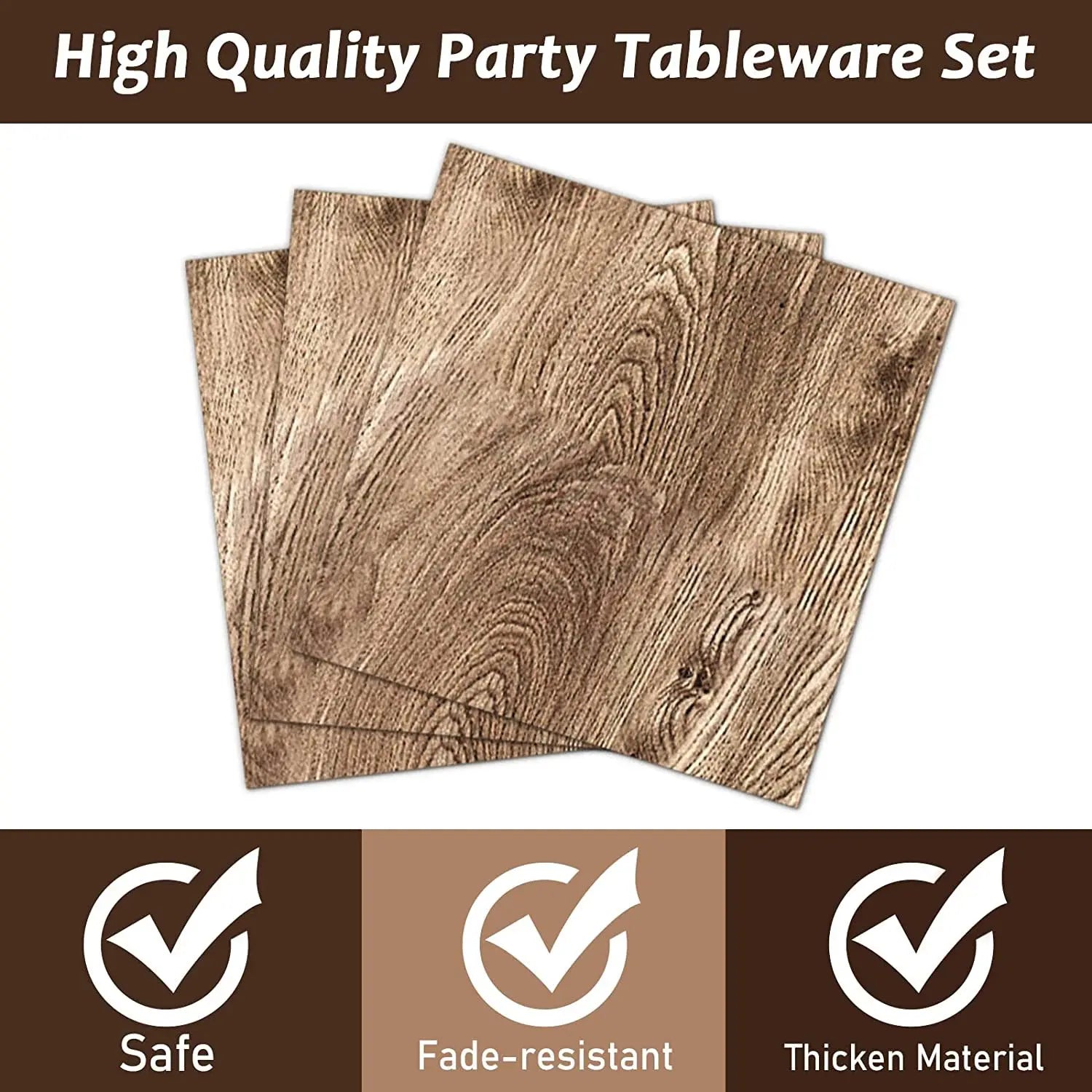 Natural Wood Grain Table Decor