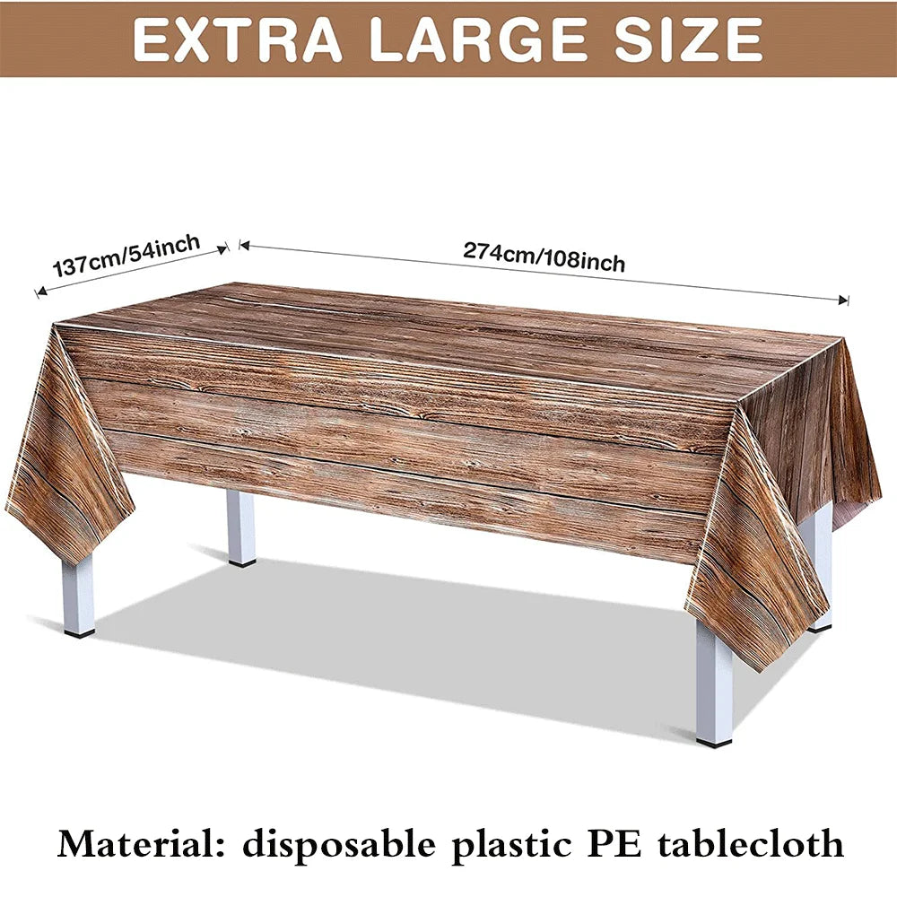 Natural Wood Grain Table Decor