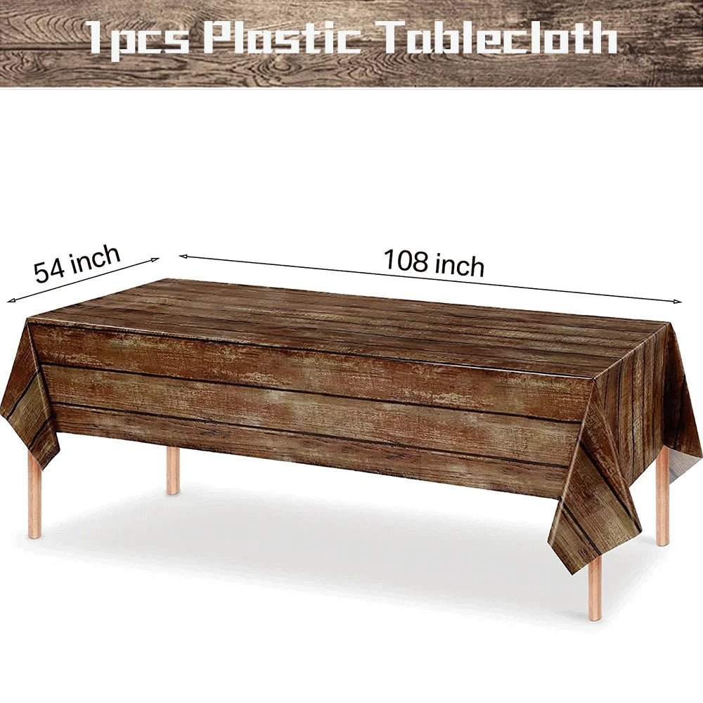 Natural Wood Grain Table Decor