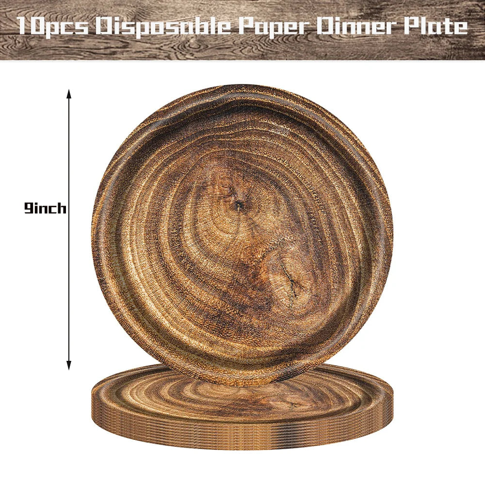 Natural Wood Grain Table Decor