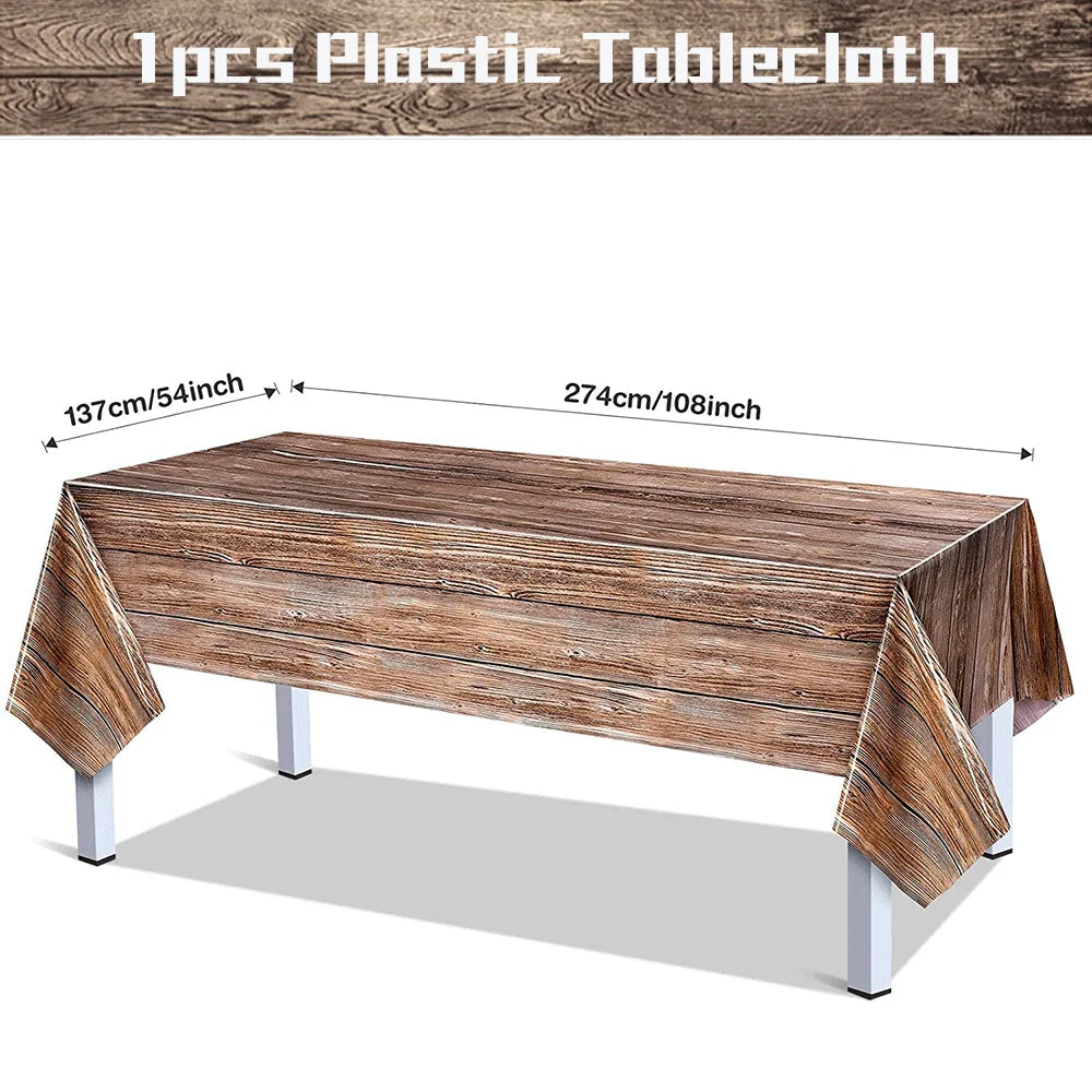 Natural Wood Grain Table Decor