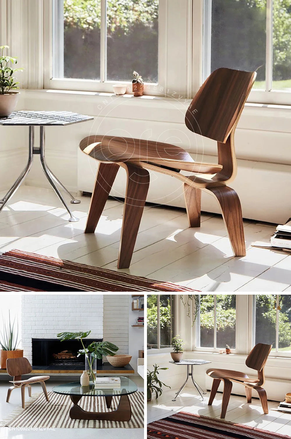 Natural Wood Leisure Chair - Modern