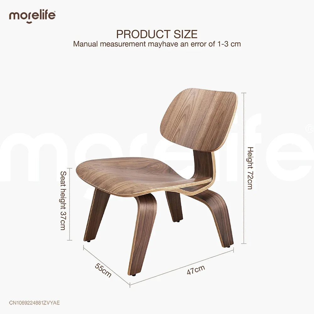 Natural Wood Leisure Chair - Modern