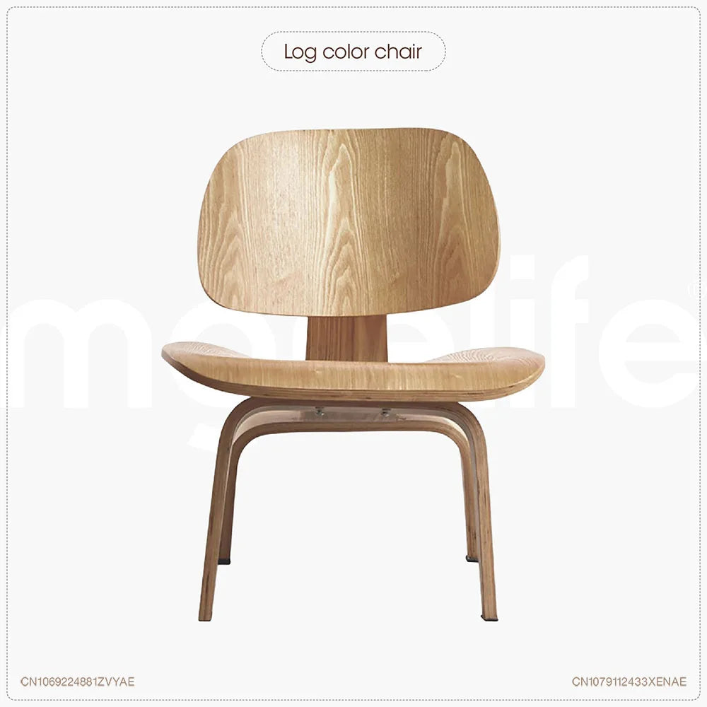 Natural Wood Leisure Chair - Modern