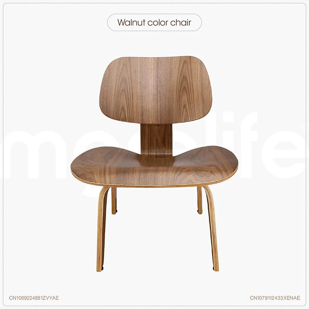 Natural Wood Leisure Chair - Modern