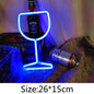 Neon Wine Glass Wall Light