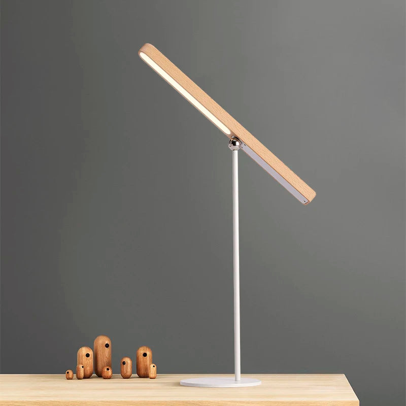 Noble Wood 360° Rotating LED Lamp