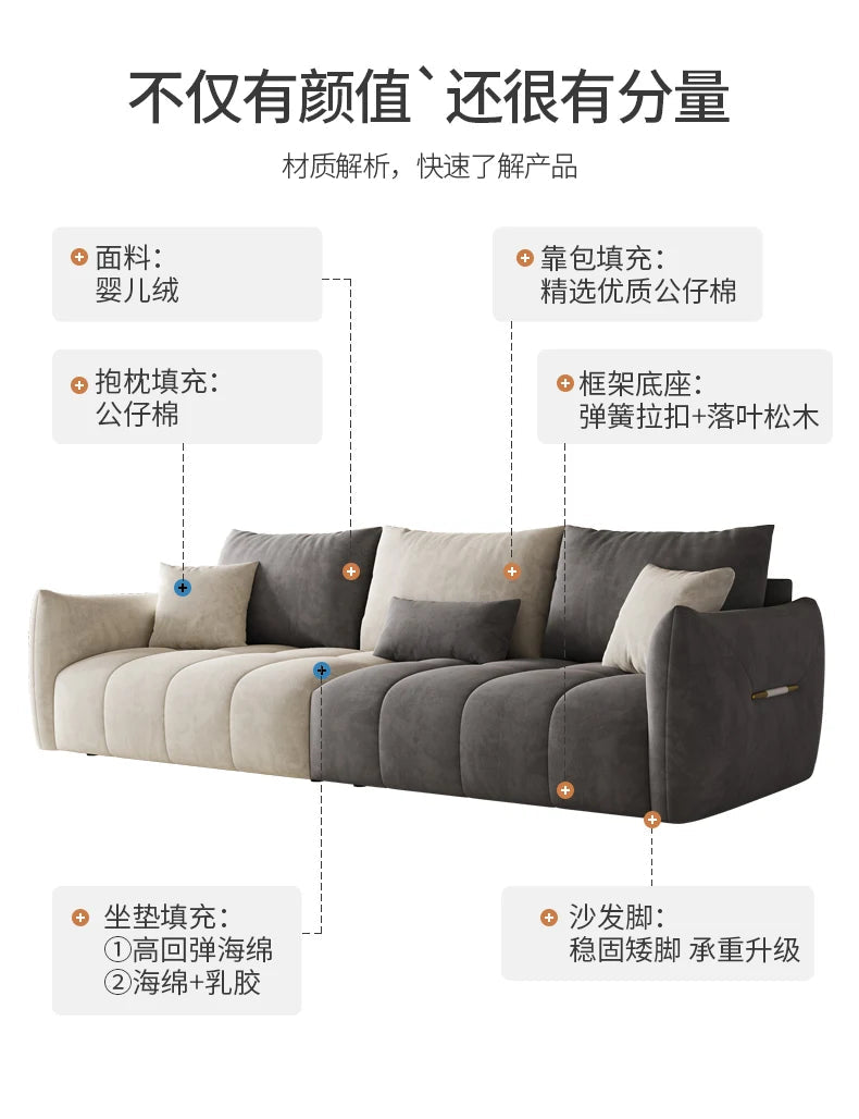 Nordic 3 Seater Modular Sofa